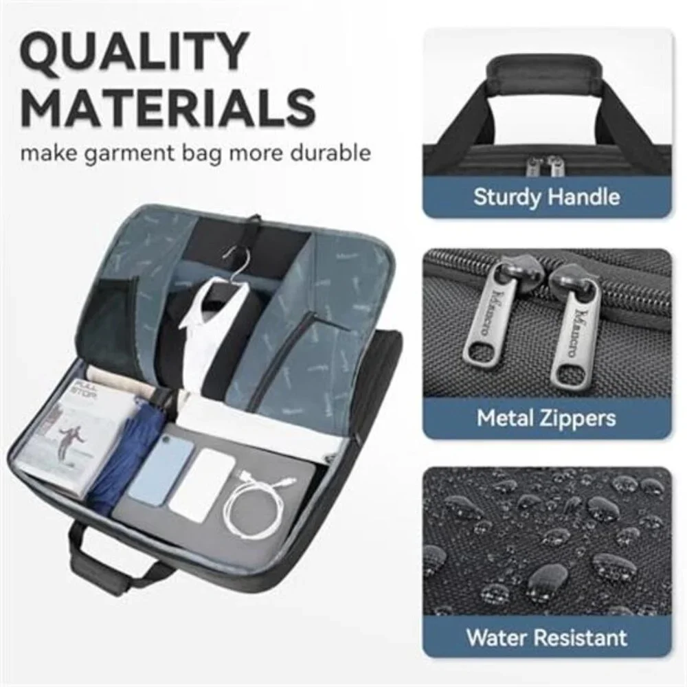 Travel Garment Bag Foldable Suit Carrier Luggage Bag Waterproof Shoulder Strap